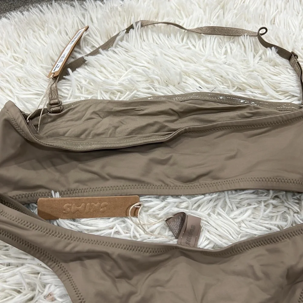 SKMS set SWIM BANDEAU BIKINI TOP and  CHEEKY TANGA  BOTTOM in SET - Picture 7 of 10